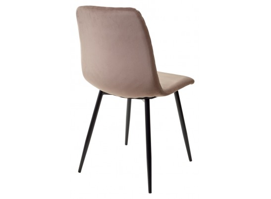 Стул DUKE BLUVEL-38 LATTE, велюр / черный каркас в Ростове-на-Дону