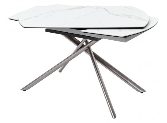 Стол BUSHES 120 WHITE/Stainless steel в Ростове-на-Дону