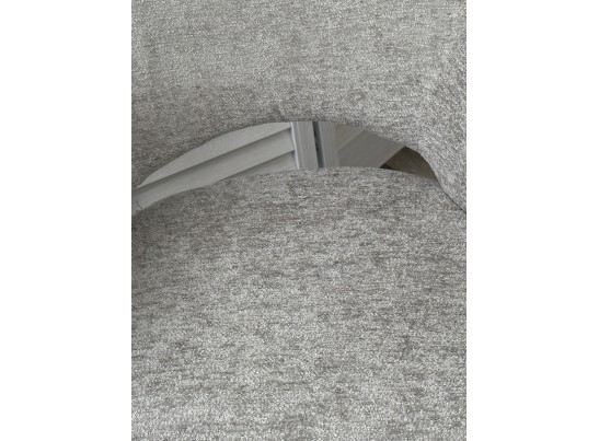 Стул NURI 180 град. поворот. 3018-03 светло-серый, шенилл/ черный каркас, ®DISAUR в Ростове-на-Дону