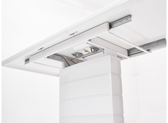 Стол ALTA 140 WHITE / супер белое глянцевое стекло в Ростове-на-Дону