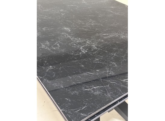 Стол ХЭНК 180 РИАЛЬТО, Темно-серый лаппатированный, керамика / Черный каркас в Ростове-на-Дону