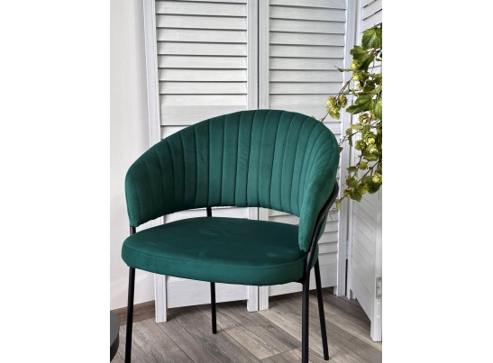 Стул JUST, цвет Velutto 33 Изумрудный, велюр / черный каркас в Ростове-на-Дону