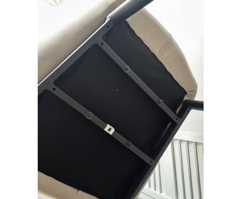 Стул VOLCANO Белый Wales-101, ткань / светло-бежевый Maison 09, экокожа/ черный каркас, DISAUR