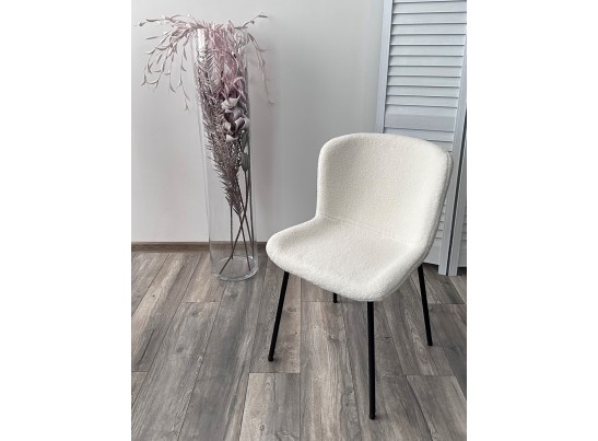 Стул RIYA UF992-01 Белый, teddy / черный каркас в Ростове-на-Дону