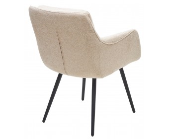 Стул VALLEYS Бежевый Lake-110, ткань / черный каркас / Товарный знак DISAUR