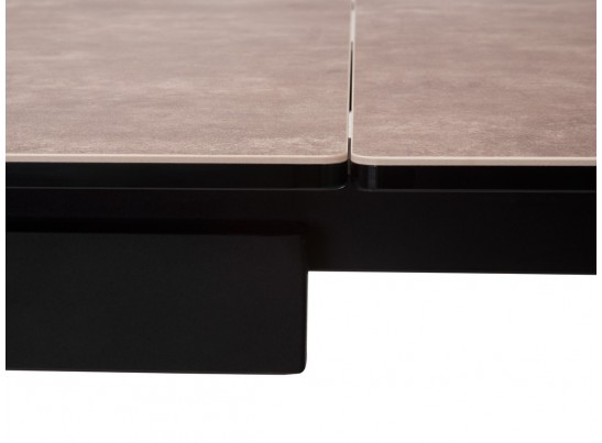 Стол ALEZIO 160 HYDRA MOKA TL-52 матовая испанская керамика/ черный каркас в Ростове-на-Дону