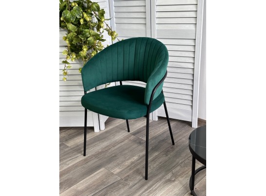 Стул JUST, цвет Velutto 33 Изумрудный, велюр / черный каркас в Ростове-на-Дону