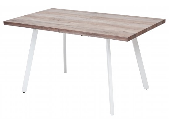 OLD Стол BRICK 140 Серый дуб #31054K/ БЕЛЫЙ каркас в Ростове-на-Дону
