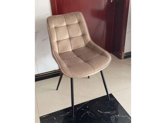 Стул MIAMI G062-03 светлый беж, велюр / белый каркас в Ростове-на-Дону