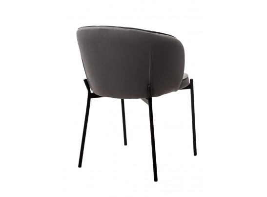 Стул ДЕНИ, цвет Velutto 32 Антрацитовый, велюр / черный каркас в Ростове-на-Дону