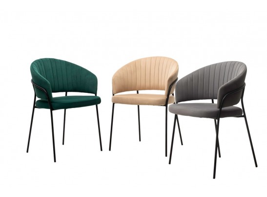Стул JUST, цвет Velutto 33 Изумрудный, велюр / черный каркас в Ростове-на-Дону