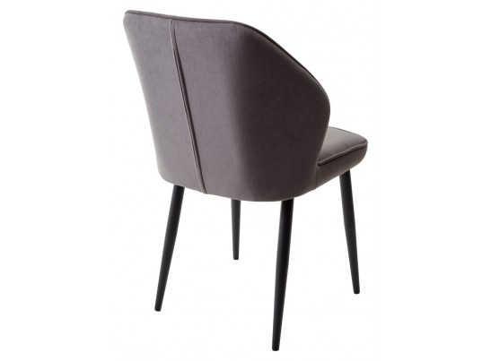 Стул VENA, цвет B28 Темно-серый, велюр/ черный каркас в Ростове-на-Дону