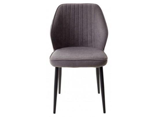 Стул VENA, цвет B28 Темно-серый, велюр/ черный каркас в Ростове-на-Дону