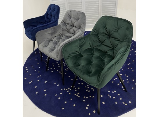 Стул MALTA BLUVEL-14 GREY, велюр M-City в Ростове-на-Дону