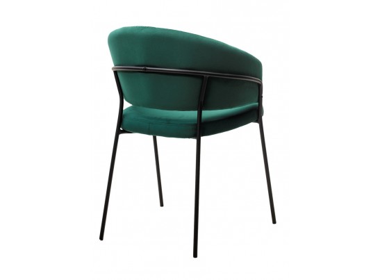 Стул JUST, цвет Velutto 33 Изумрудный, велюр / черный каркас в Ростове-на-Дону