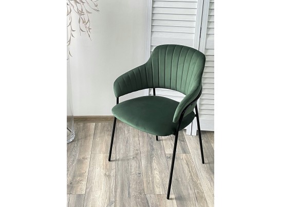 Стул ЛОТОС, цвет H-30 Изумрудный, велюр / черный каркас в Ростове-на-Дону