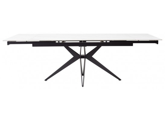 Стол FORIO 160 MATT WHITE MARBLE SOLID CERAMIC / BLACK, ®DISAUR в Ростове-на-Дону Стол FORIO 160 MATT WHITE MARBLE SOLID CERAMIC / BLACK, ®DISAUR в Ростове-на-Дону