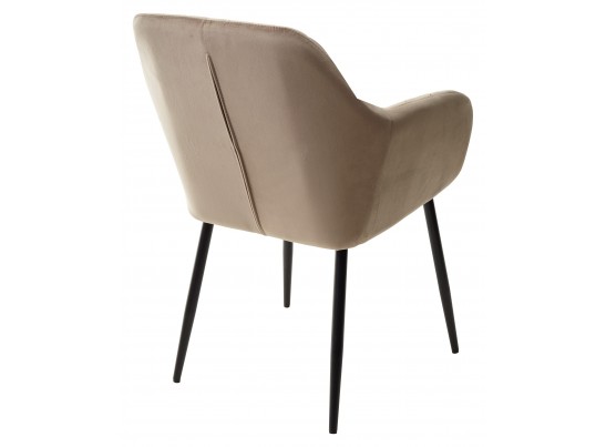 Стул ALABAMA BLUVEL-40 BEIGE, велюр / черный каркас в Ростове-на-Дону