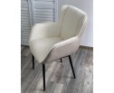 Стул VOLCANO Белый Wales-101, ткань / светло-бежевый Maison 09, экокожа/ черный каркас, DISAUR в Ростове-на-Дону