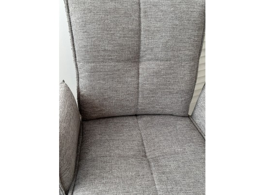 Стул ПОНС (PONCE) 360 град. поворот. цвет 07 Серый, ткань/ 841-16 Серый, букле/ Черный, ®DISAUR в Ростове-на-Дону