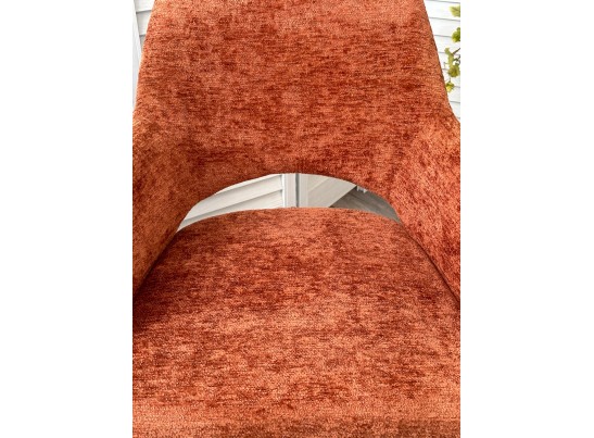 Стул NURI 180 град. поворот. 3018-09 терракотовый, шенилл/ черный каркас, ®DISAUR в Ростове-на-Дону