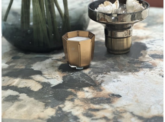 Стол ALONSO 200 TL-137 матовый, итальянская керамика/медный брашированный каркас, ®DISAUR в Ростове-на-Дону