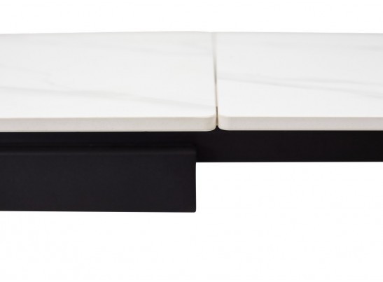 Стол FORIO 160 MATT WHITE MARBLE SOLID CERAMIC / BLACK, ®DISAUR в Ростове-на-Дону Стол FORIO 160 MATT WHITE MARBLE SOLID CERAMIC / BLACK, ®DISAUR в Ростове-на-Дону
