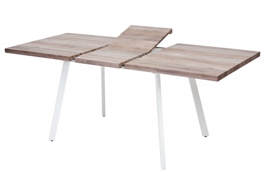 OLD Стол BRICK 140 Серый дуб #31054K/ БЕЛЫЙ каркас в Ростове-на-Дону