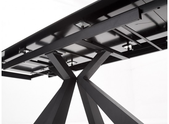 Стол ALEZIO 160 HYDRA MOKA TL-52 матовая испанская керамика/ черный каркас в Ростове-на-Дону