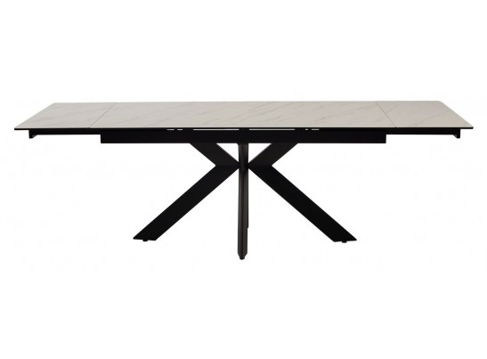 Стол BELLUNO 160 MARBLES KL-99 Белый мрамор матовый, итальянская керамика/ черный каркас, ®DISAUR в Ростове-на-Дону Стол BELLUNO 160 MARBLES KL-99 Белый мрамор матовый, итальянская керамика/ черный каркас, ®DISAUR в Ростове-на-Дону