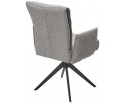 Стул ПОНС (PONCE) 360 град. поворот. цвет 07 Серый, ткань/ 841-16 Серый, букле/ Черный, ®DISAUR в Ростове-на-Дону