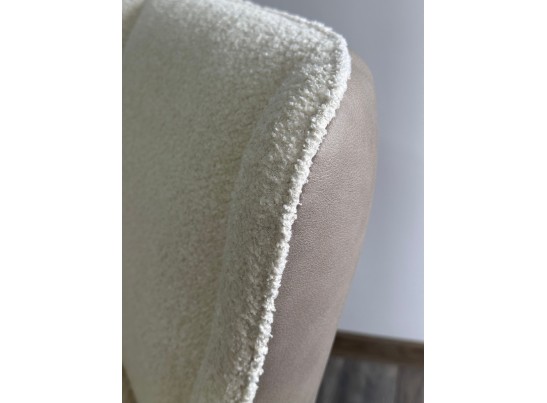 Стул VOLCANO Белый Wales-101, ткань / светло-бежевый Maison 09, экокожа/ черный каркас, DISAUR в Ростове-на-Дону