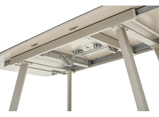 Стол ARUBA 160 BEIGE/ CAPPUCINO глазурованное стекло в Ростове-на-Дону