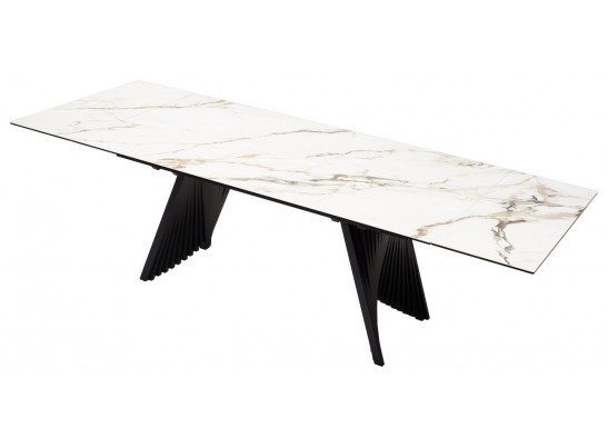 Стол IVAR 180 MARBLES KL-188 Контрастный мрамор, итальянская керамика, ®DISAUR в Ростове-на-Дону Стол IVAR 180 MARBLES KL-188 Контрастный мрамор, итальянская керамика, ®DISAUR в Ростове-на-Дону