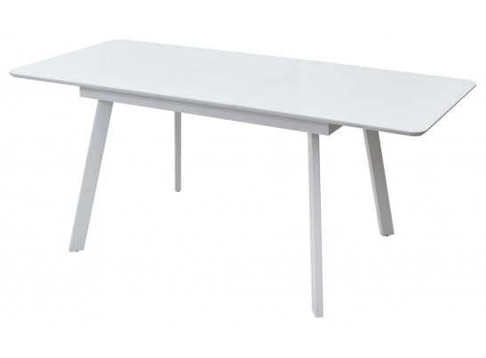 Стол АРУБА 140 Белый, стекло / белый каркас в Ростове-на-Дону