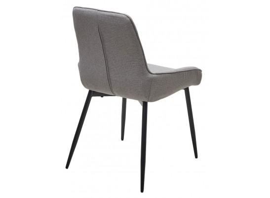 Стул CARACAS Barrel-83 Серый, ткань / черный каркас Товарный знак DISAUR в Ростове-на-Дону