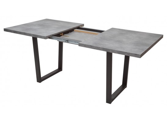 Стол ЛОФТ 138 Бетон Портленд/ Черный в Ростове-на-Дону