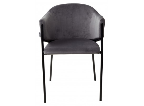 Стул DILL BLUVEL-14 серый, велюр / черный каркас, в Ростове-на-Дону