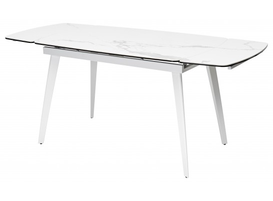 Стол ELIOT 120 HIGH GLOSS STATUARIO Белый мрамор глянцевый, керамика/ белый каркас в Ростове-на-Дону Стол ELIOT 120 HIGH GLOSS STATUARIO Белый мрамор глянцевый, керамика/ белый каркас в Ростове-на-Дону