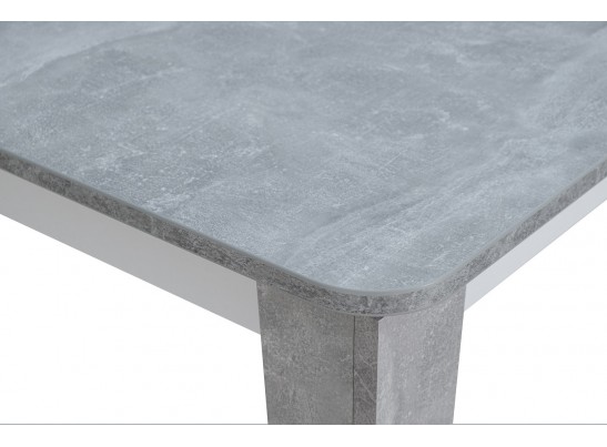 Стол EDWIN Бетон-Белый/ Бетон в Ростове-на-Дону