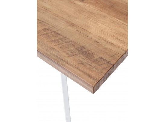 OLD Стол BRICK-2 120 Дуб #31014K/ БЕЛЫЙ каркас в Ростове-на-Дону