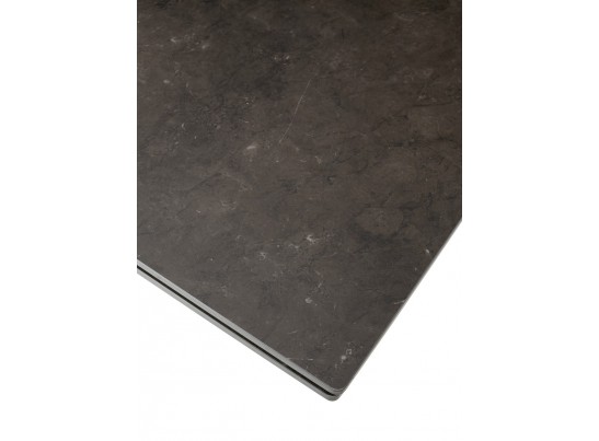 Стол ALTO 160 KL-135 Темно-серый мрамор матовый, итальянская керамика/ BLACK в Ростове-на-Дону