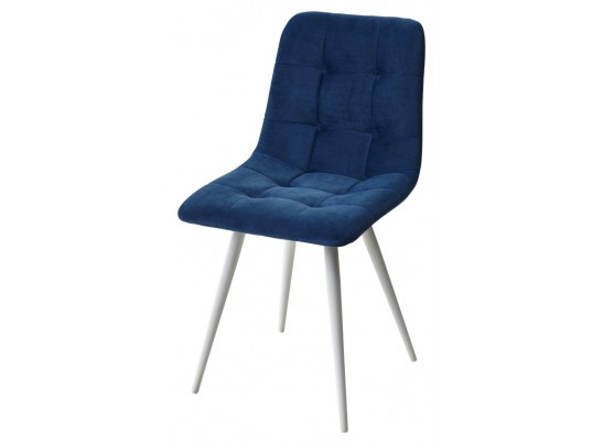 Стул CHILLI-Q синий #29, велюр / белый каркас, 4 шт/ 1 к, в Ростове-на-Дону