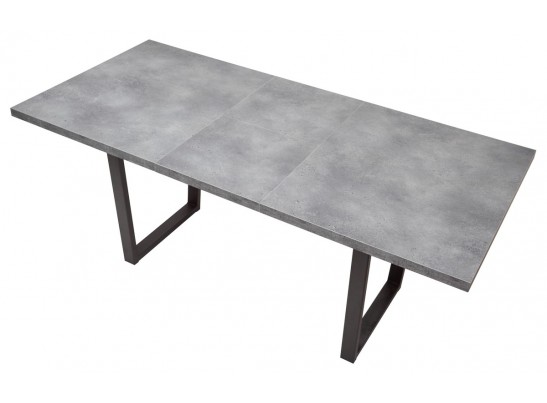 Стол ЛОФТ 138 Бетон Портленд/ Черный в Ростове-на-Дону