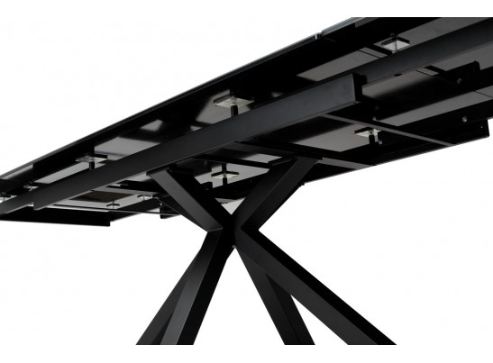 Стол ALTO 160 KL-135 Темно-серый мрамор матовый, итальянская керамика/ BLACK в Ростове-на-Дону