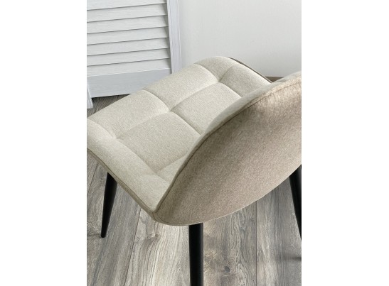 Стул CHIC VF-01/ VF-02 светло-бежевый/ бежевый, ткань/ черный каркас в Ростове-на-Дону