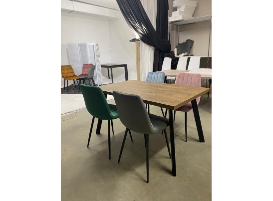 Стол BRICK M 120 Дуб Канзас/ Черный в Ростове-на-Дону