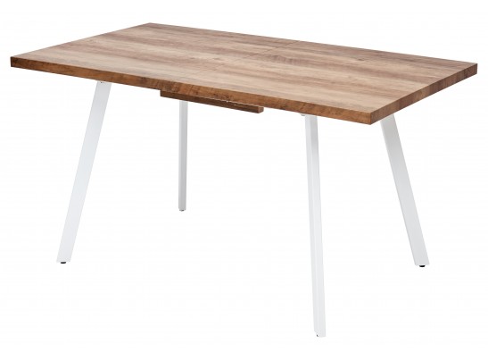 OLD Стол BRICK-2 120 Дуб #31014K/ БЕЛЫЙ каркас в Ростове-на-Дону