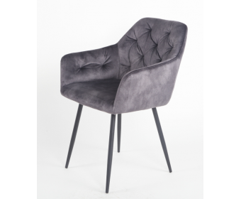 Стул PERU BLUVEL-14 GREY, велюр M-City