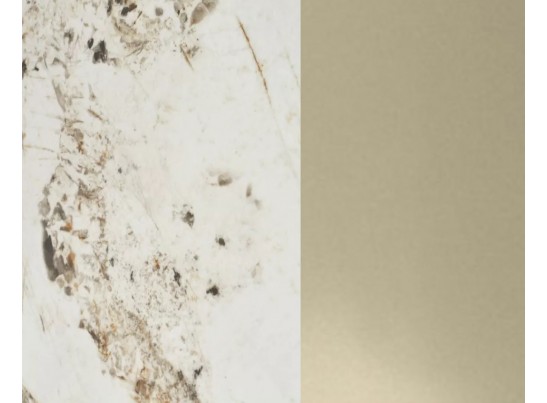 Стол ALATRI 120 GLOSS LUXURY PANDORA SOLID CERAMIC / шампань, ®DISAUR в Ростове-на-Дону